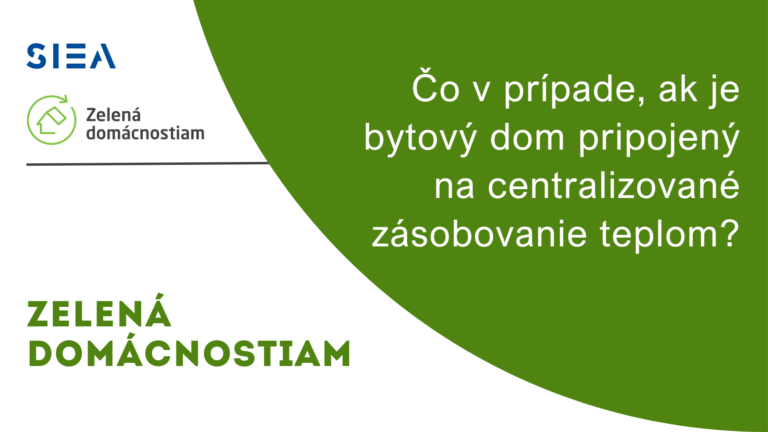Čo v prípade, ak je bytový dom pripojený na centralizované zásobovanie teplom?